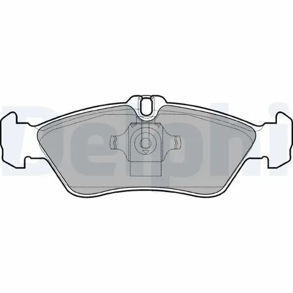 Задні гальмівні колодки LP1596 Delphi