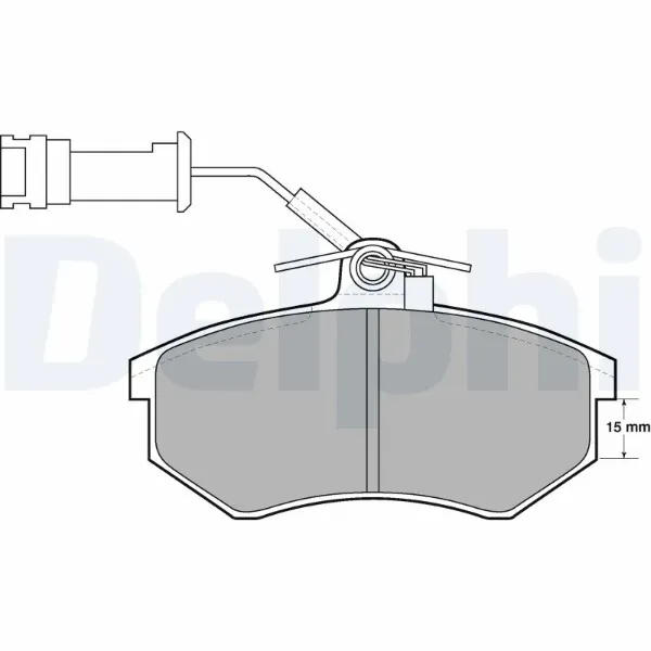 Передні тормозні колодки LP444 Delphi