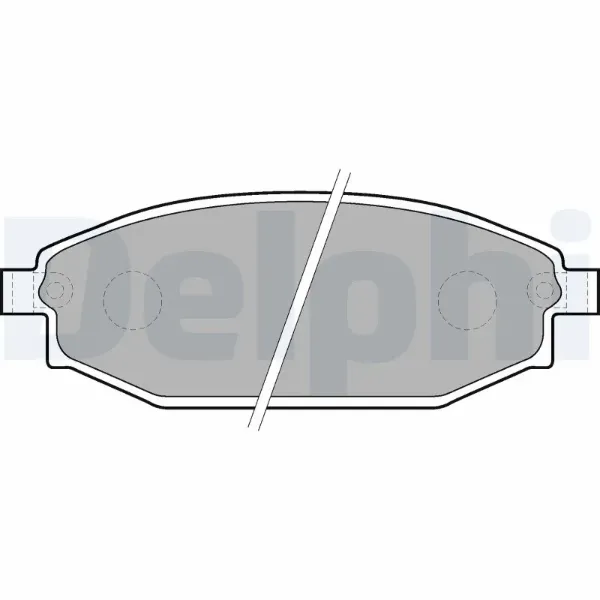 Передні тормозні колодки LP1665 Delphi