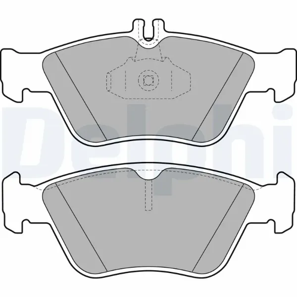 Передні тормозні колодки LP1588 Delphi