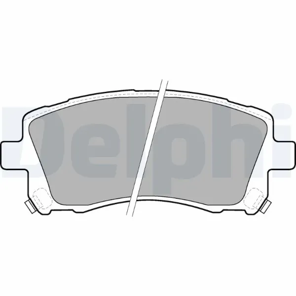 Передні тормозні колодки LP1663 Delphi