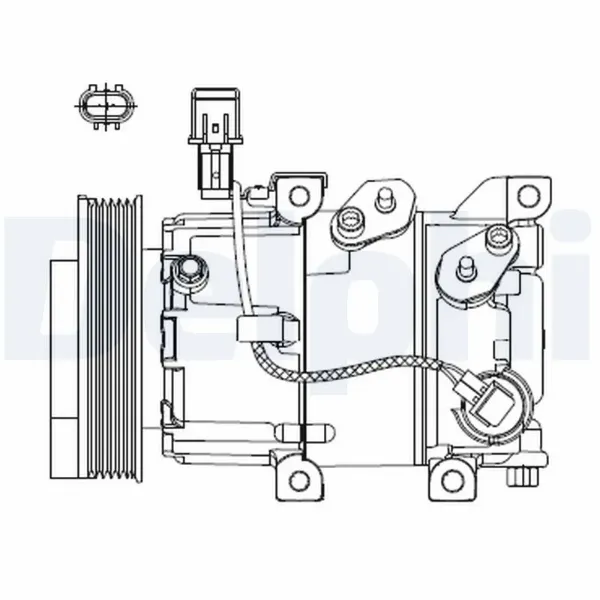 Компресор кондиціонера CS20518 Delphi