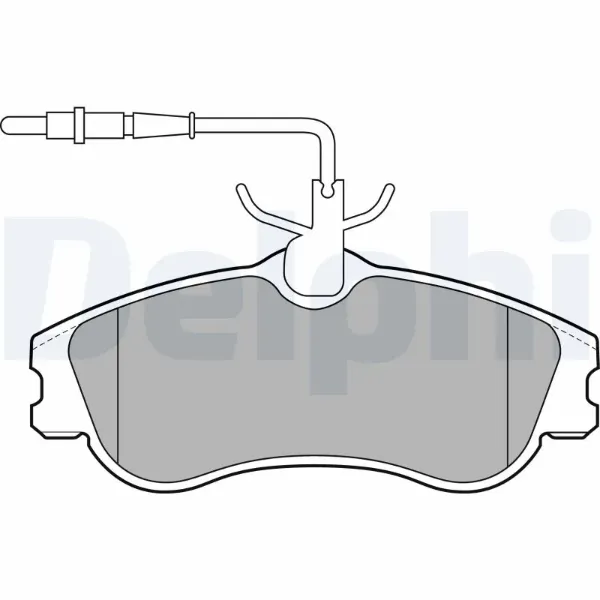 Передні тормозні колодки LP1607 Delphi