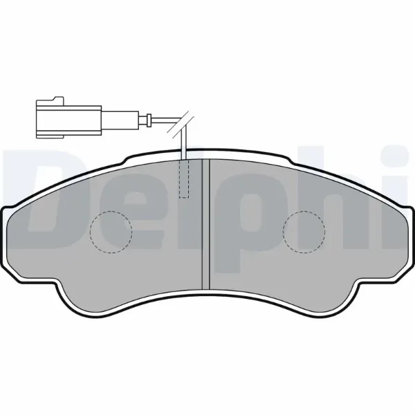 Передні тормозні колодки LP1751 Delphi