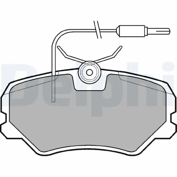 Передні тормозні колодки LP564 Delphi