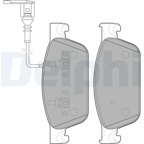 Передні тормозні колодки LP2199 Delphi