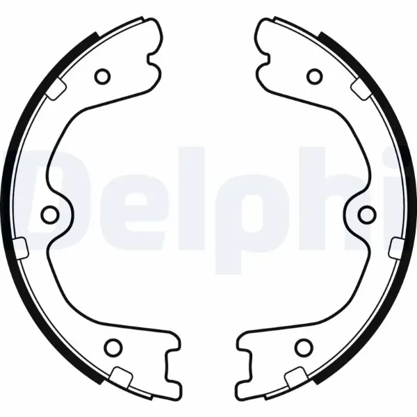 Колодки ручника LS2037 Delphi