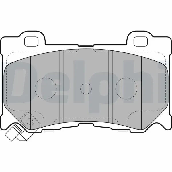 Передні тормозні колодки LP2156 Delphi