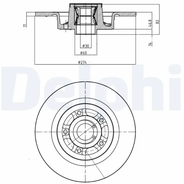 Гальмівні диски BG9026RS Delphi
