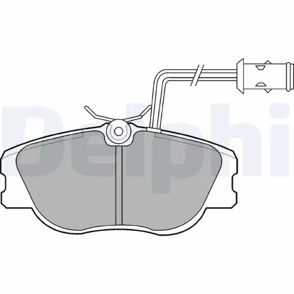 Передні тормозні колодки LP598 Delphi