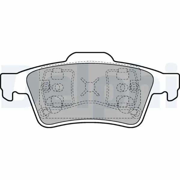 Задні гальмівні колодки LP1701 Delphi