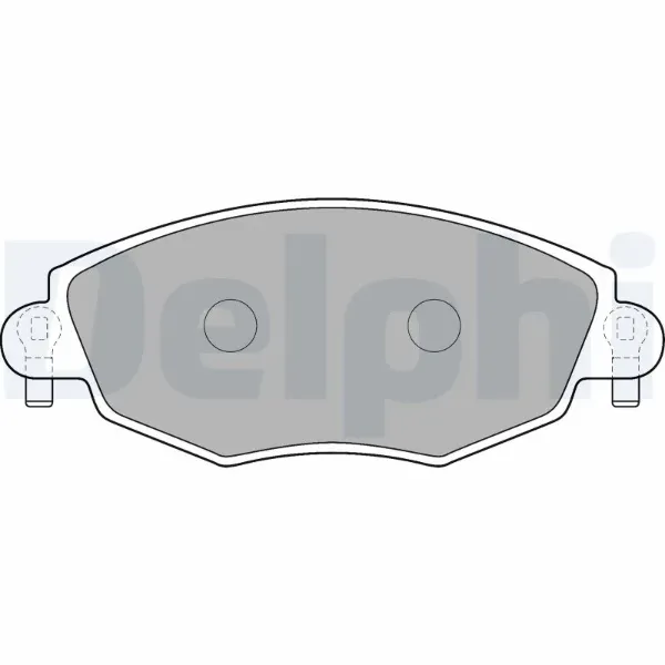 Передні тормозні колодки LP1533 Delphi