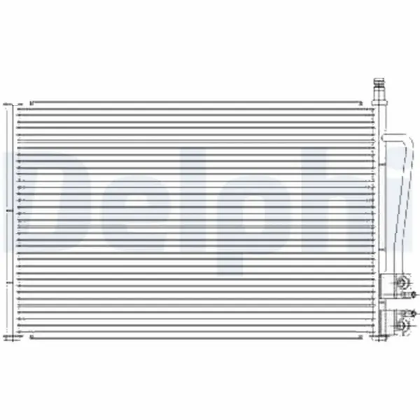 Радіатор кондиціонера TSP0225459 Delphi