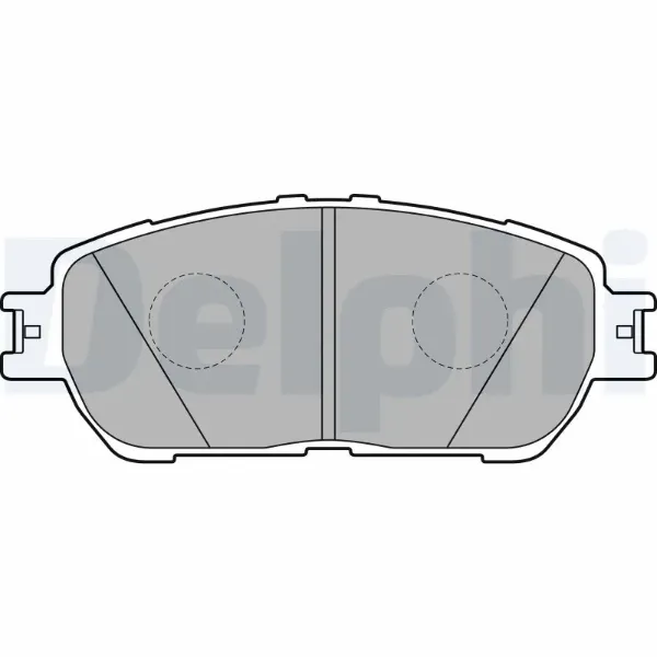 Передні тормозні колодки LP2132 Delphi