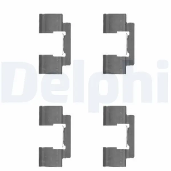 Ремкомплект гальмівних колодок LX0481 Delphi