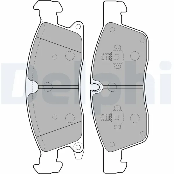 Передні тормозні колодки LP2275 Delphi