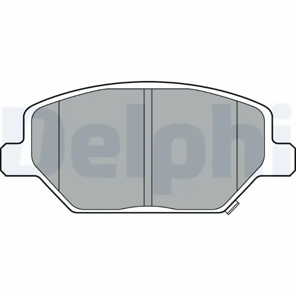 Передні тормозні колодки LP3371 Delphi