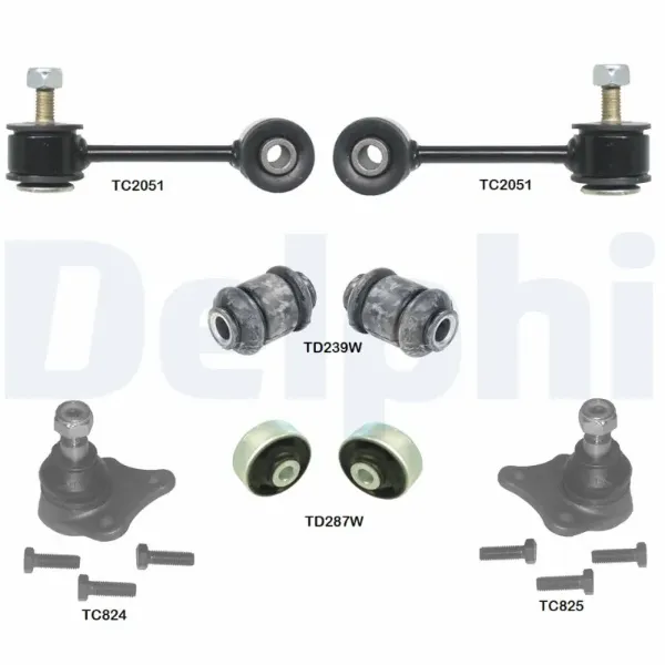 Ремкомплект переднього нижнього важеля TC1970KIT Delphi