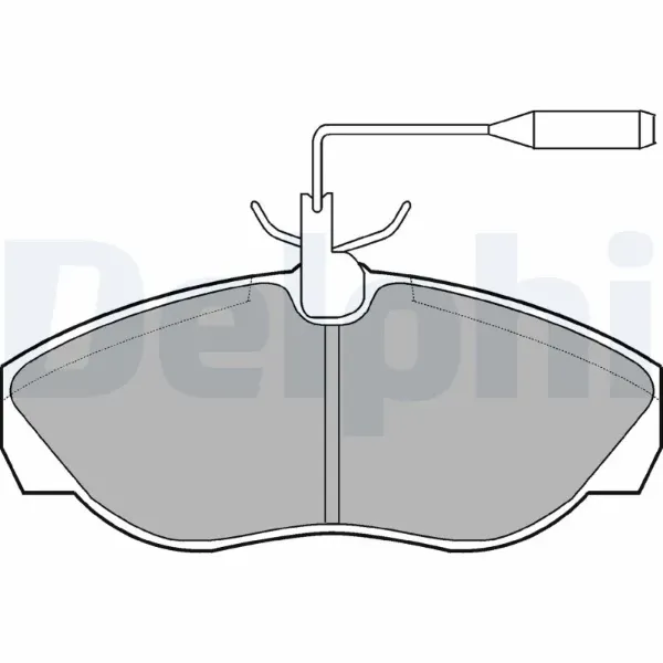 Передні тормозні колодки LP877 Delphi