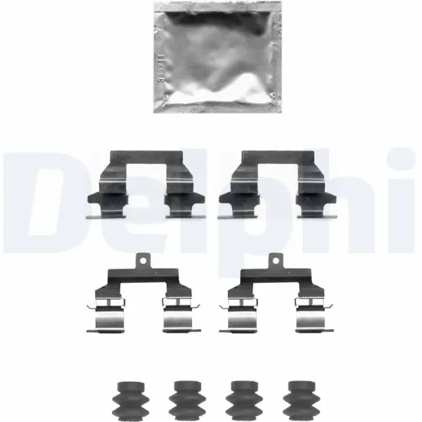 Пластина протискрипна кріплення гальмівної колодки, задня LX0678 Delphi