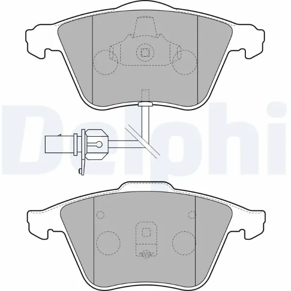 Передні тормозні колодки LP1825 Delphi