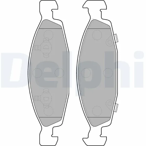 Передні тормозні колодки LP1557 Delphi