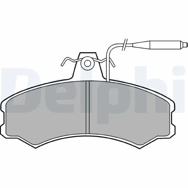 Передні тормозні колодки LP378 Delphi