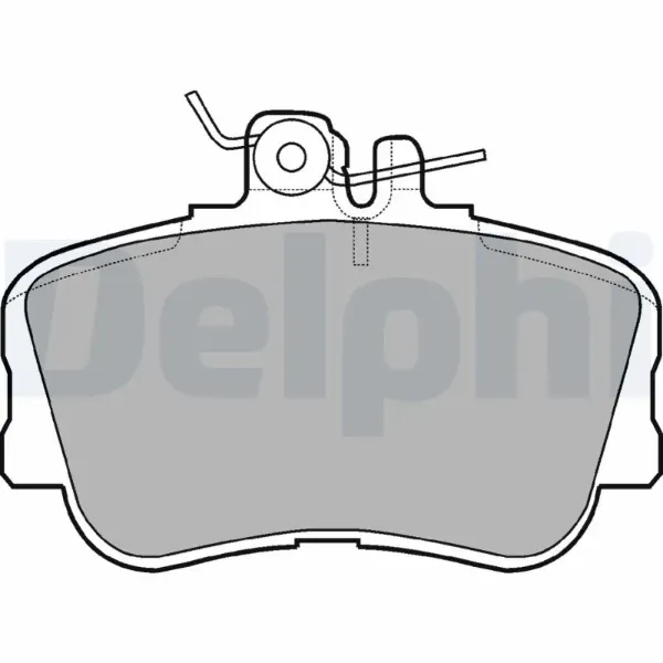 Передні тормозні колодки LP881 Delphi