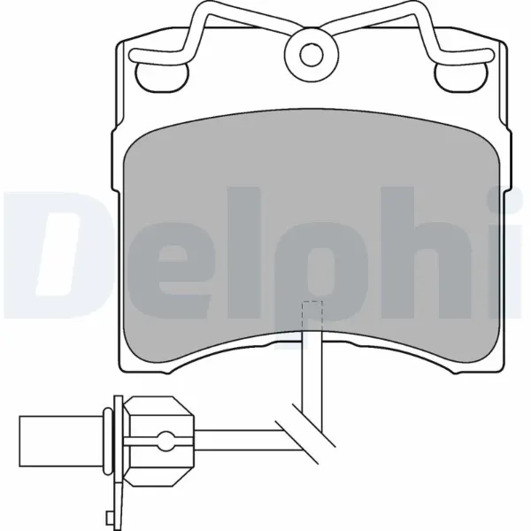Передні тормозні колодки LP1535 Delphi