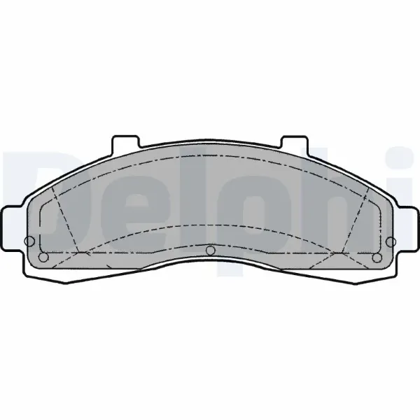 Передні тормозні колодки LP1625 Delphi