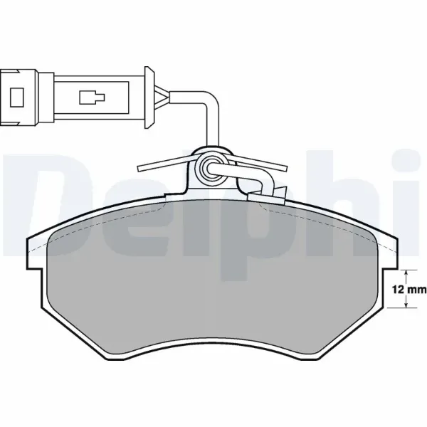 Передні тормозні колодки LP901 Delphi
