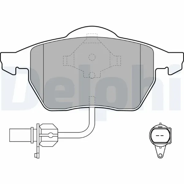 Передні тормозні колодки LP1706 Delphi