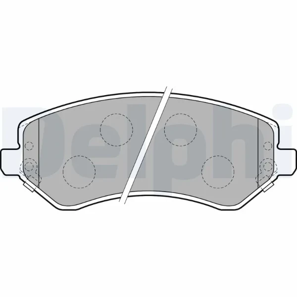 Передні тормозні колодки LP1773 Delphi