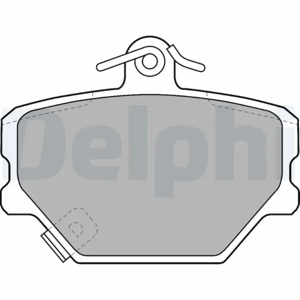 Передні тормозні колодки LP1465 Delphi