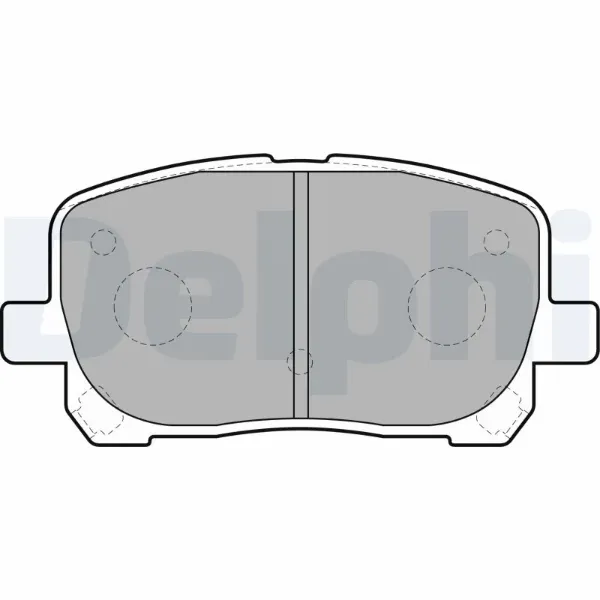 Передні тормозні колодки LP1711 Delphi