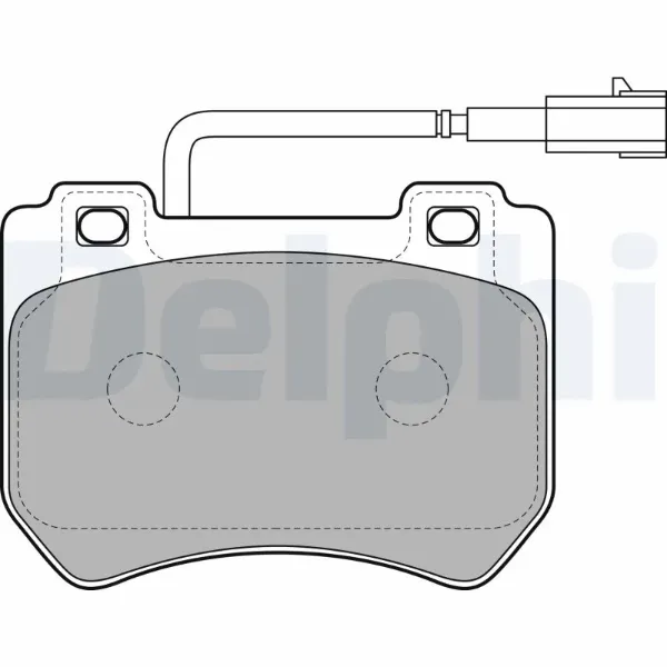 Передні тормозні колодки LP2200 Delphi