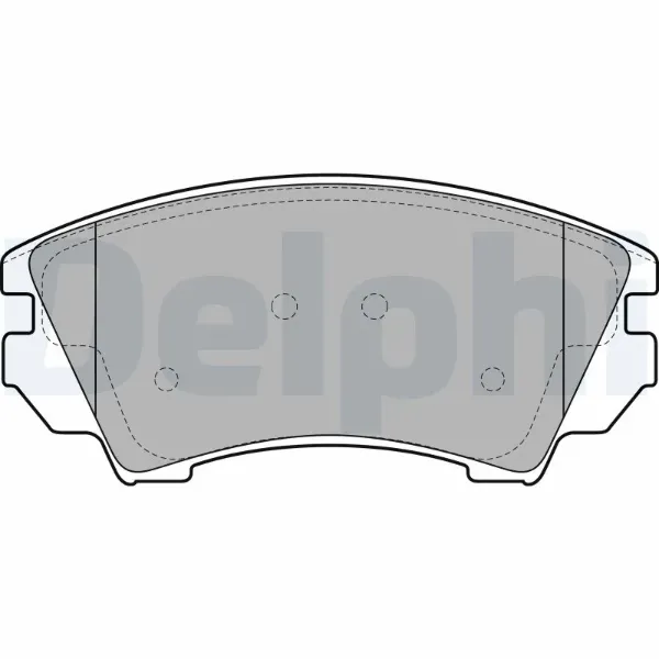 Передні тормозні колодки LP2081 Delphi