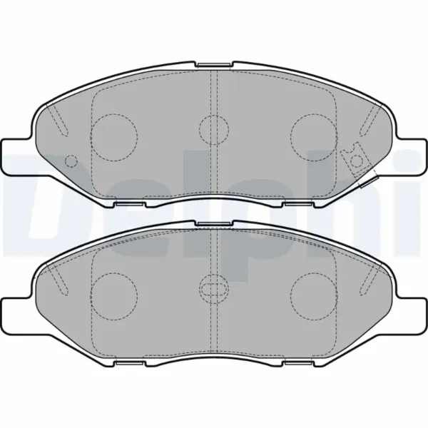 Передні тормозні колодки LP3169 Delphi
