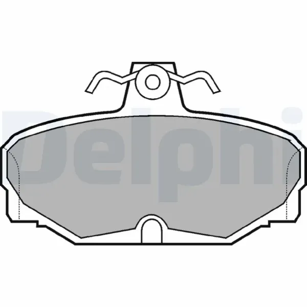 Задні гальмівні колодки LP507 Delphi