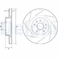 Гальмівні диски передні BG9224C Delphi