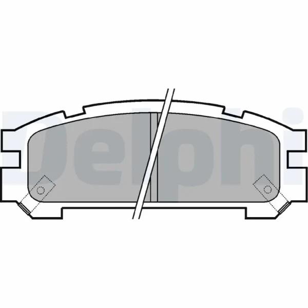 Задні гальмівні колодки LP814 Delphi