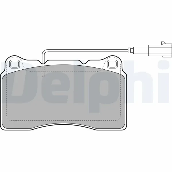 Передні тормозні колодки LP2045 Delphi