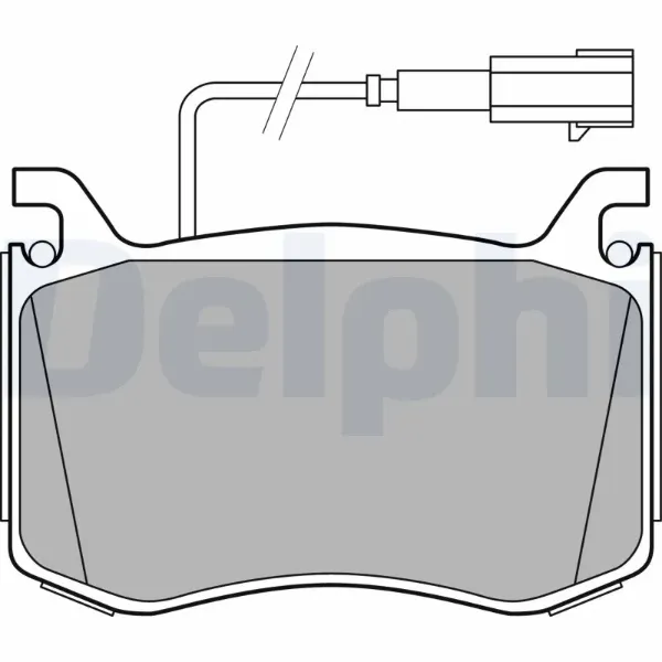Передні тормозні колодки LP3380 Delphi