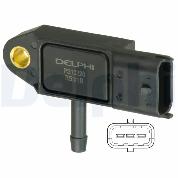 Датчик тиску наддуву (датчик нагнітання повітря в турбіну) PS10228 Delphi