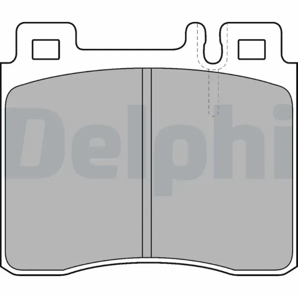 Передні тормозні колодки LP1538 Delphi