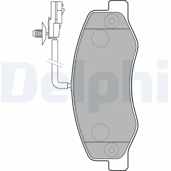 Задні гальмівні колодки LP2192 Delphi