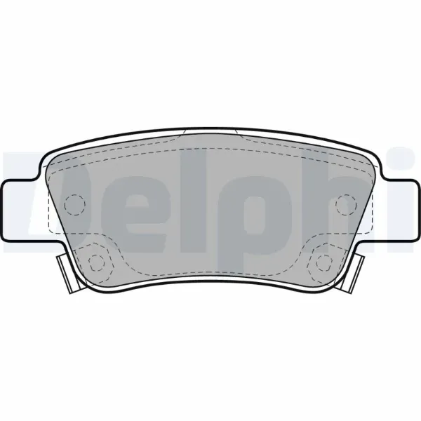Задні гальмівні колодки LP2047 Delphi