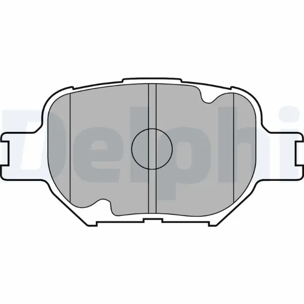 Передні тормозні колодки LP1804 Delphi