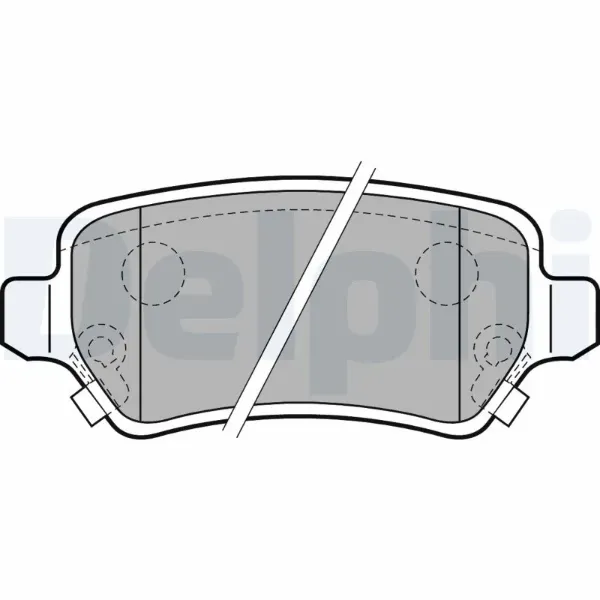 Задні гальмівні колодки LP2188 Delphi