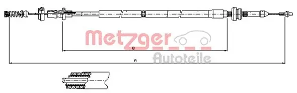 Трос газу 100904 Metzger